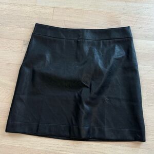 Faux Leather Mini Skirt Size 12 New